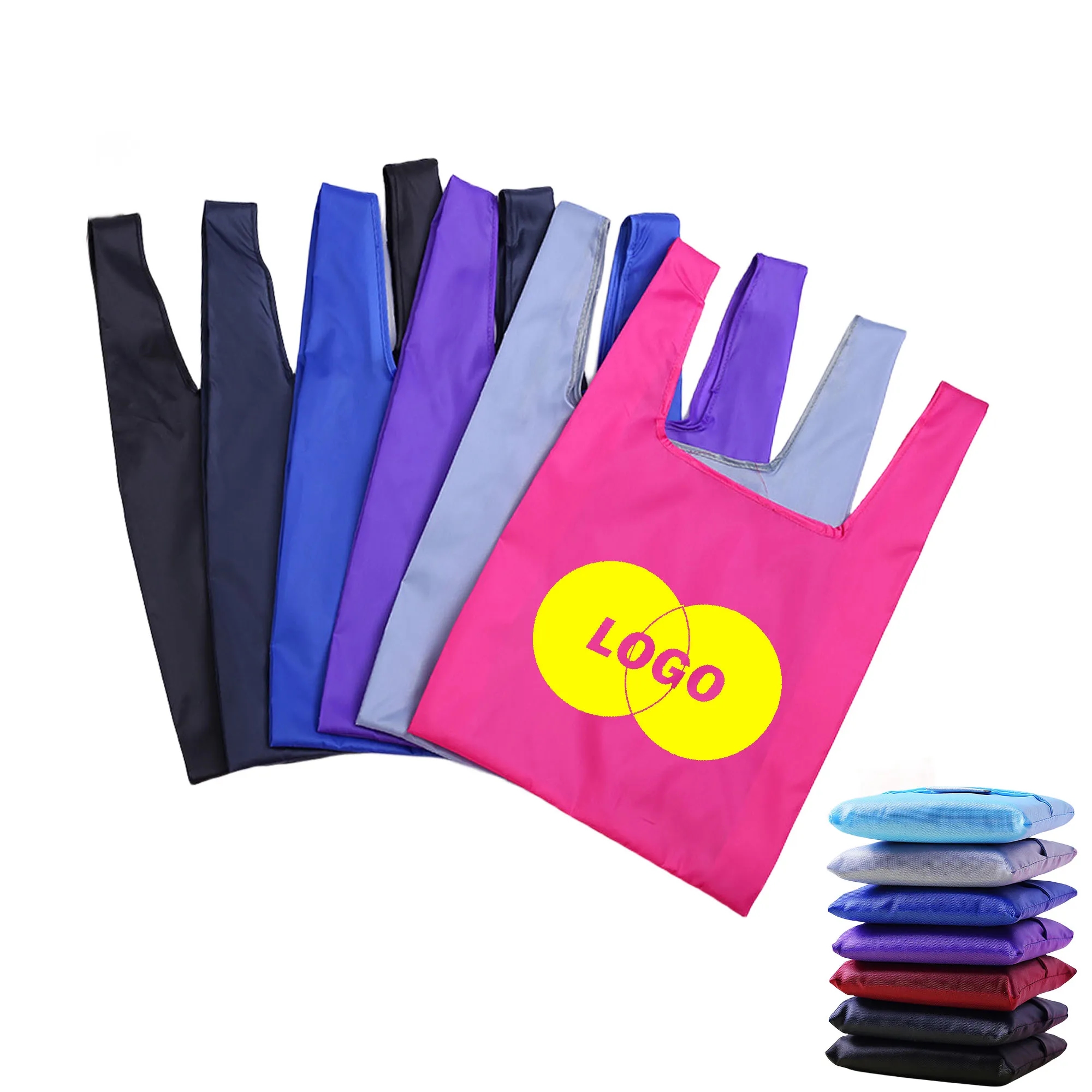 Folding Reusable Grocery Bag With Pouch 2
