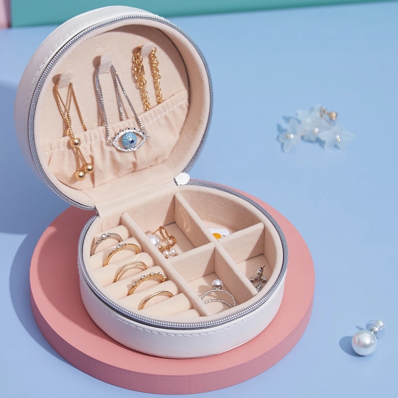 Portable Travel Jewelry Organizer Box & Earring Ring Storage 2