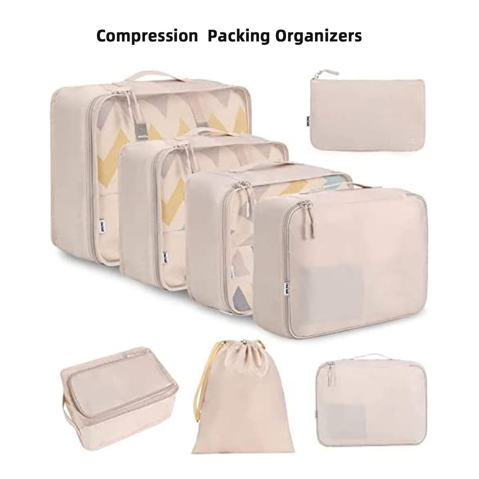 8 Set Packing Cubes Luggage Packing Organizers 2