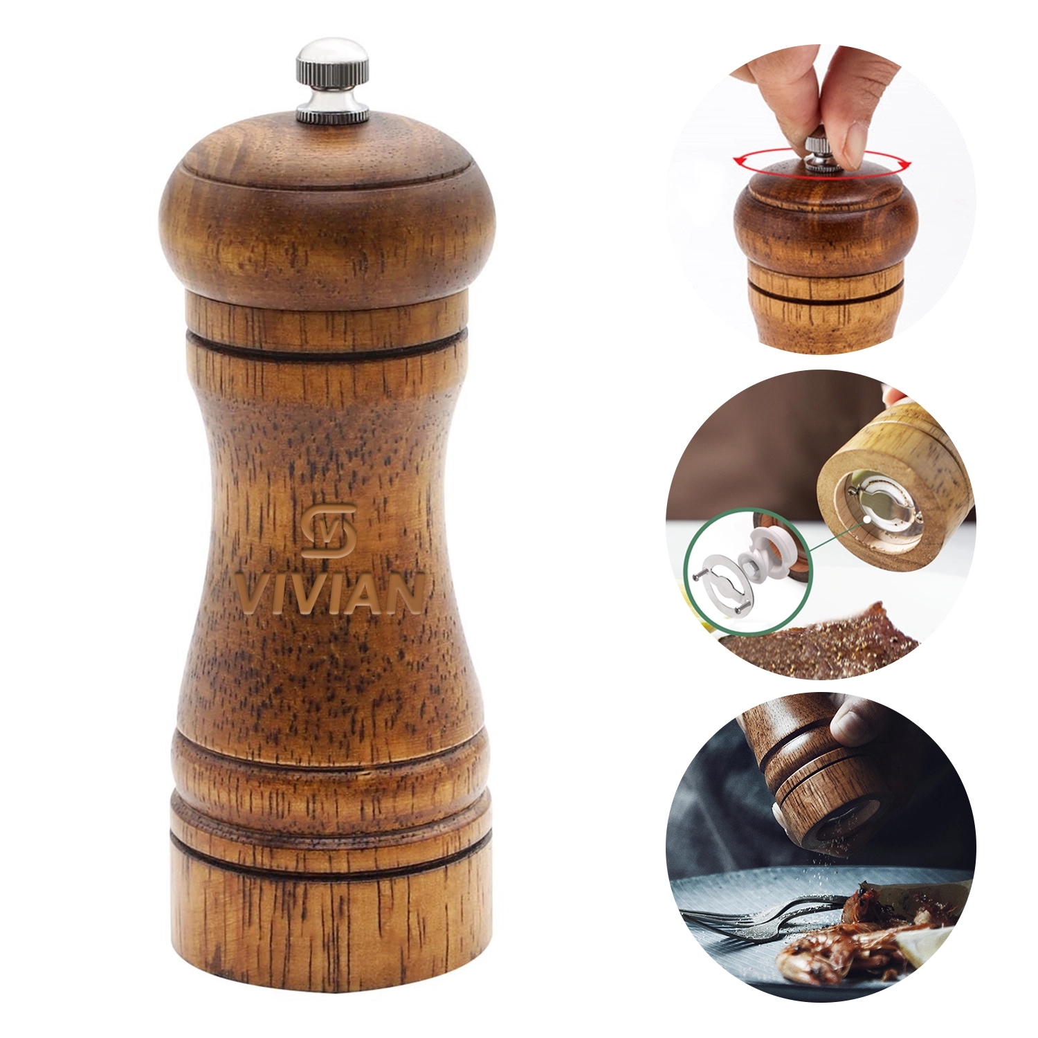 Wooden Pepper Grinder 3
