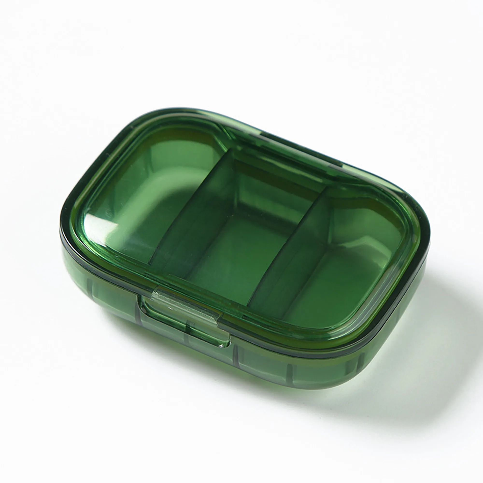 Travel Pill Storage Box with 3 Sections Moisture Safe 7