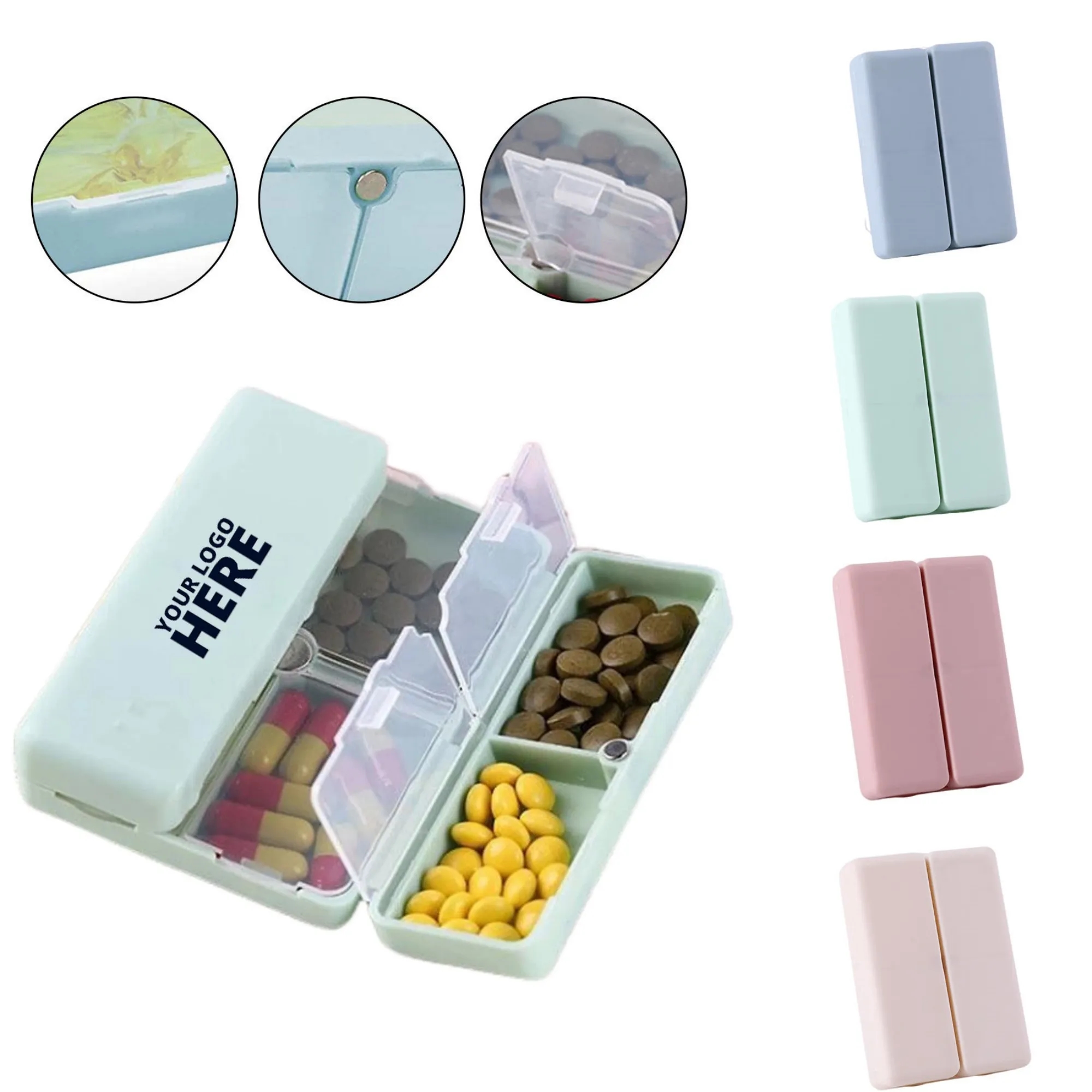 7 Compartments Portable Pill Case