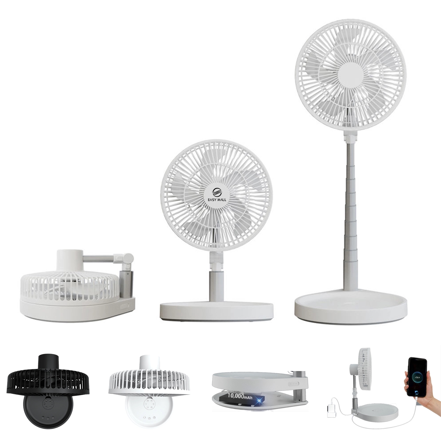 Foldable USB Rechargeable Fan 2