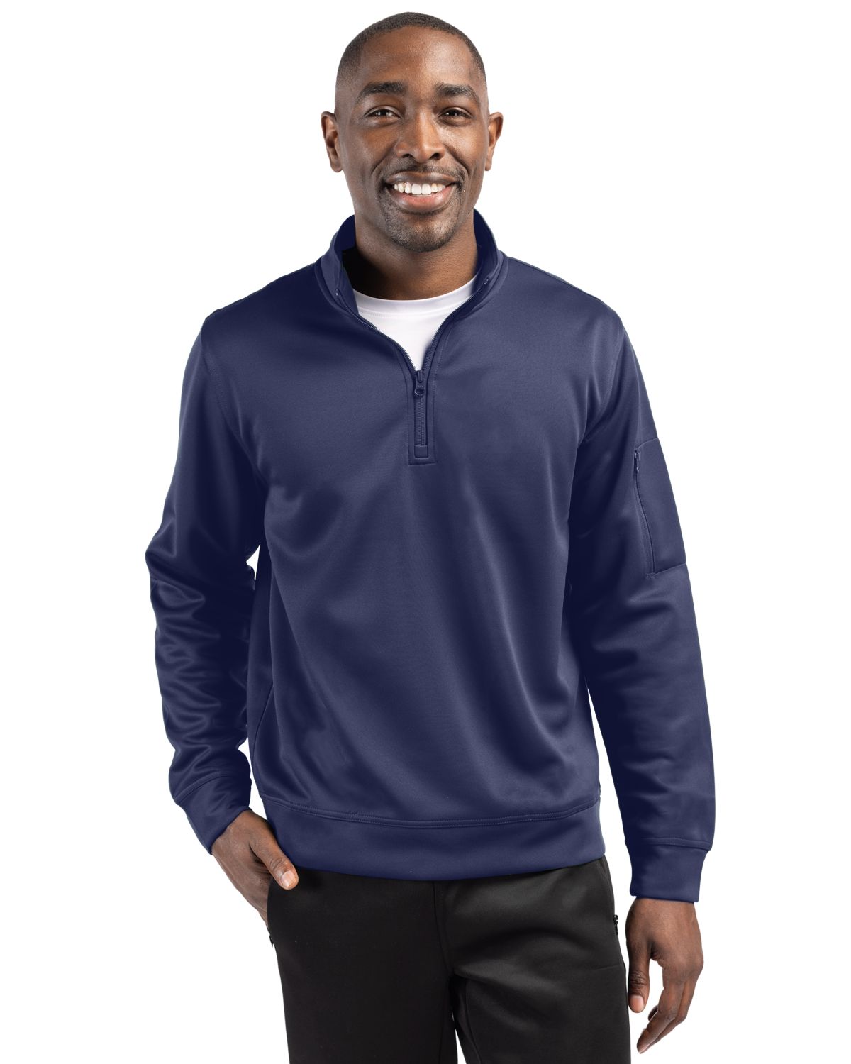 Clique Lift Solution-dyed Performance Unisex Half Zip Sweatshirt 27