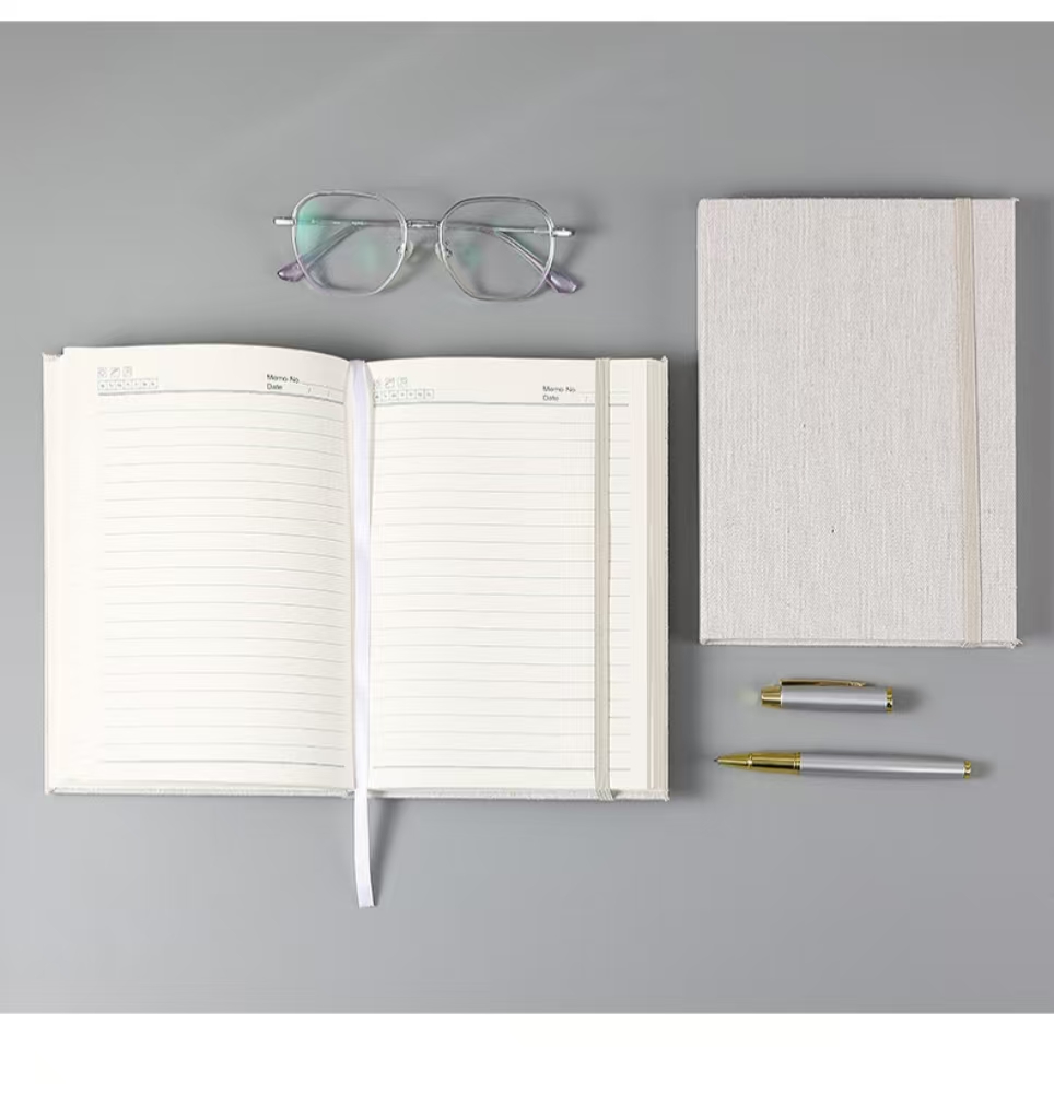 Linen-Cotton Blend Cover Notebook 3