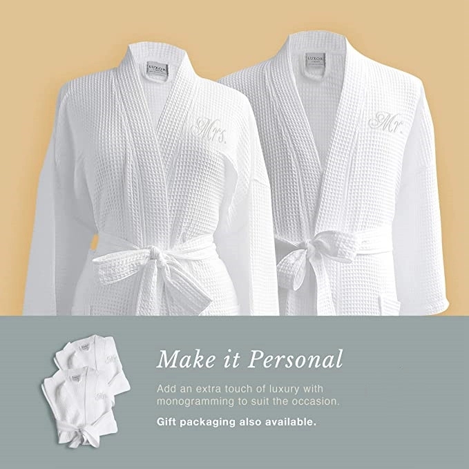 Waffle Weave Spa Bathrobe 2