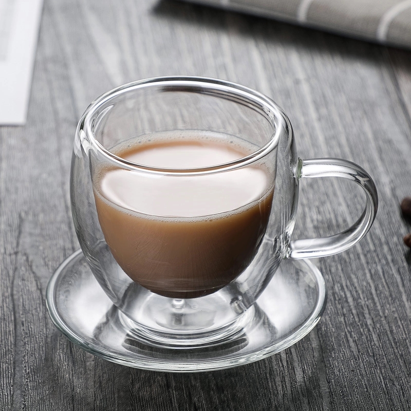 Custom 3.4 OZ Double Wall Cups and Saucers 5