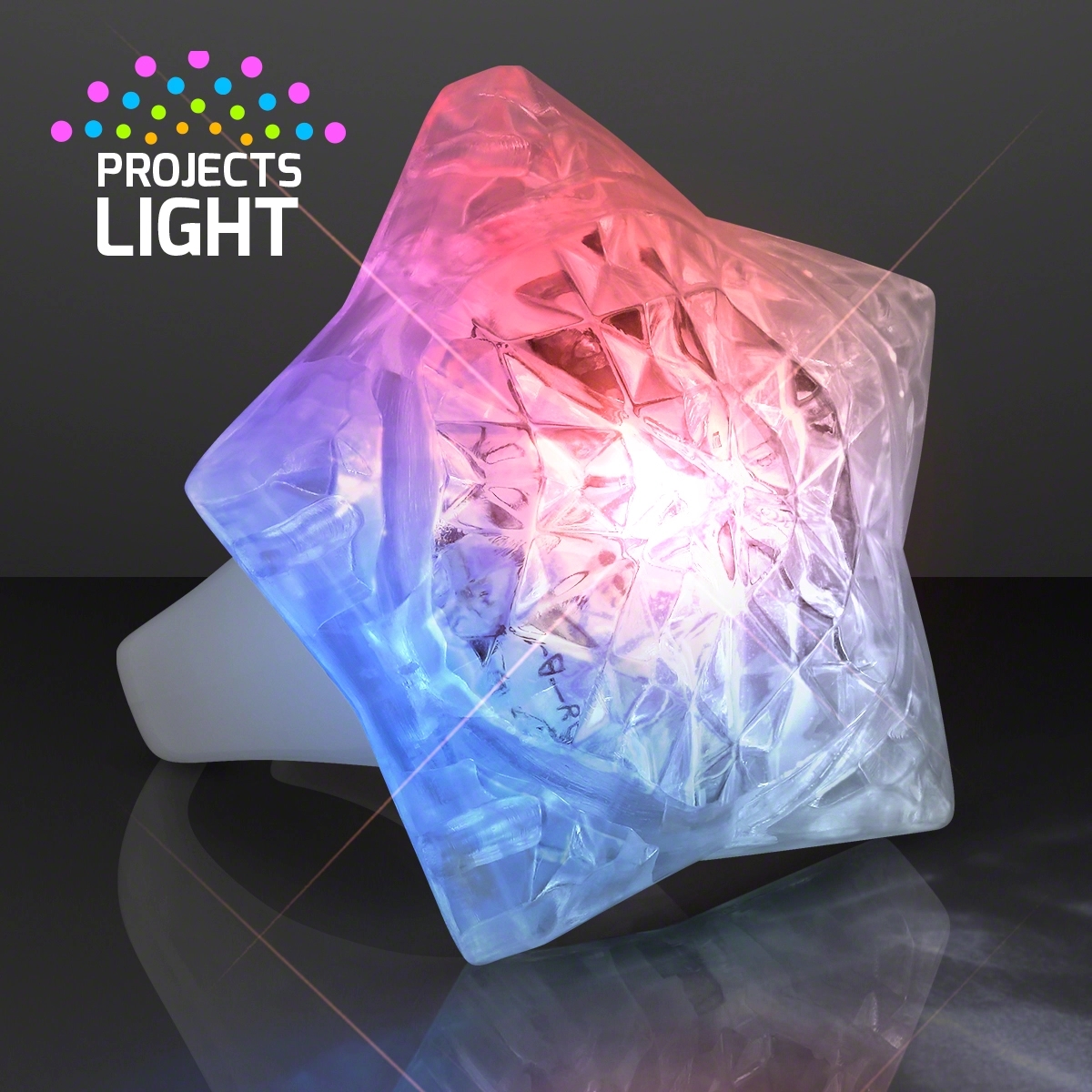 Light Up Crystal Star LED Ring 7