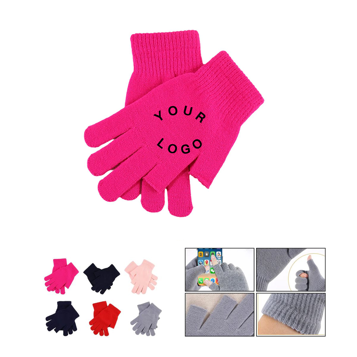 Acrylic Fingerless Gloves for Texting in Cold 3