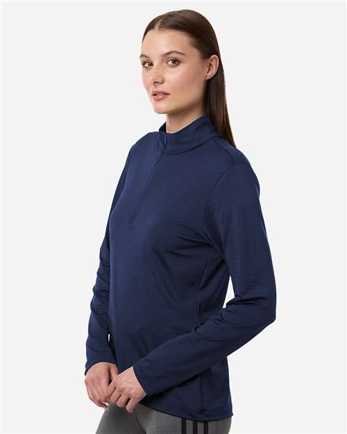 Women's Textured Stripe Quarter-Zip Pullover - A709 19