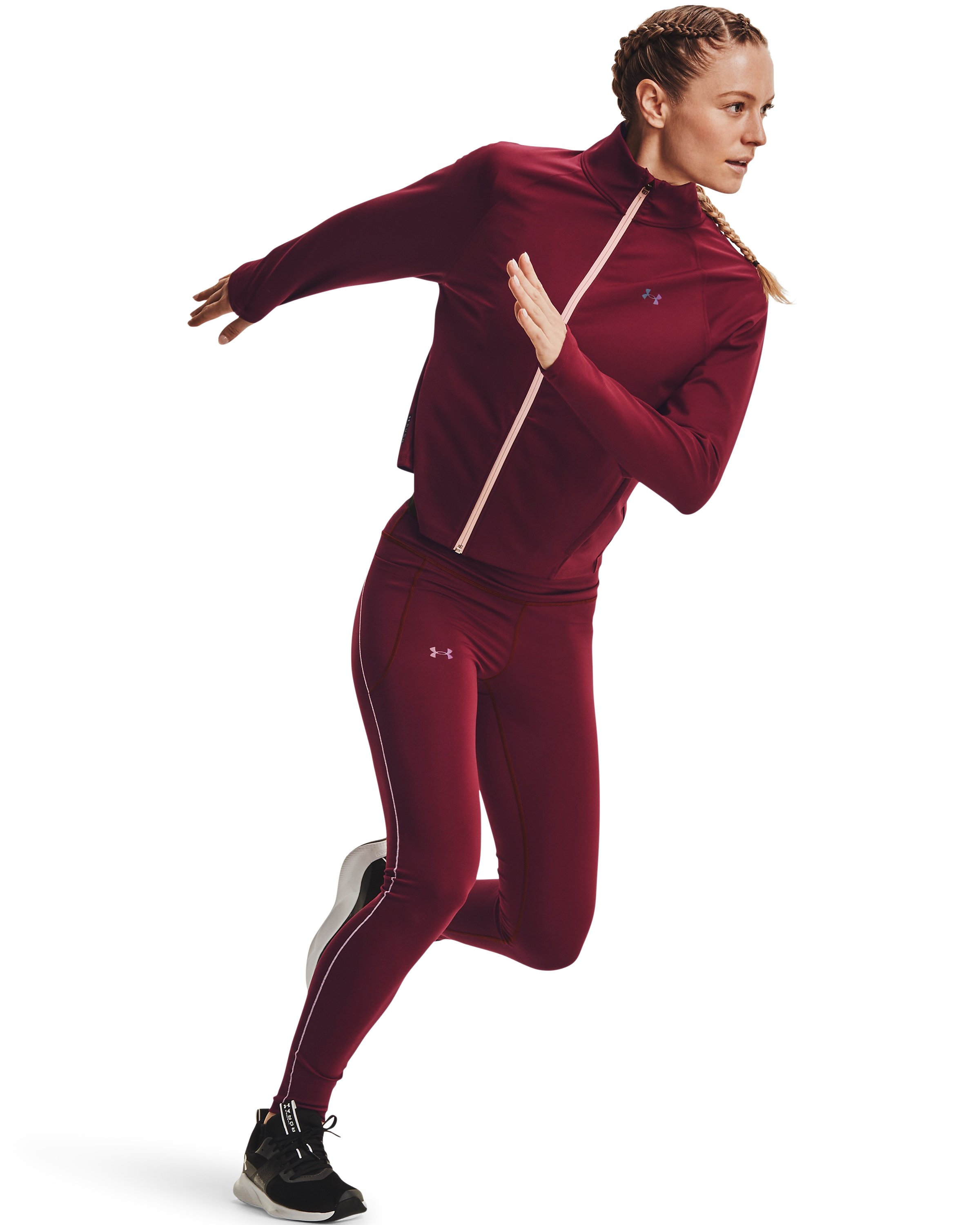 Women's UA RUSH ColdGear No-Slip Waistband Full-Length Leggings 5