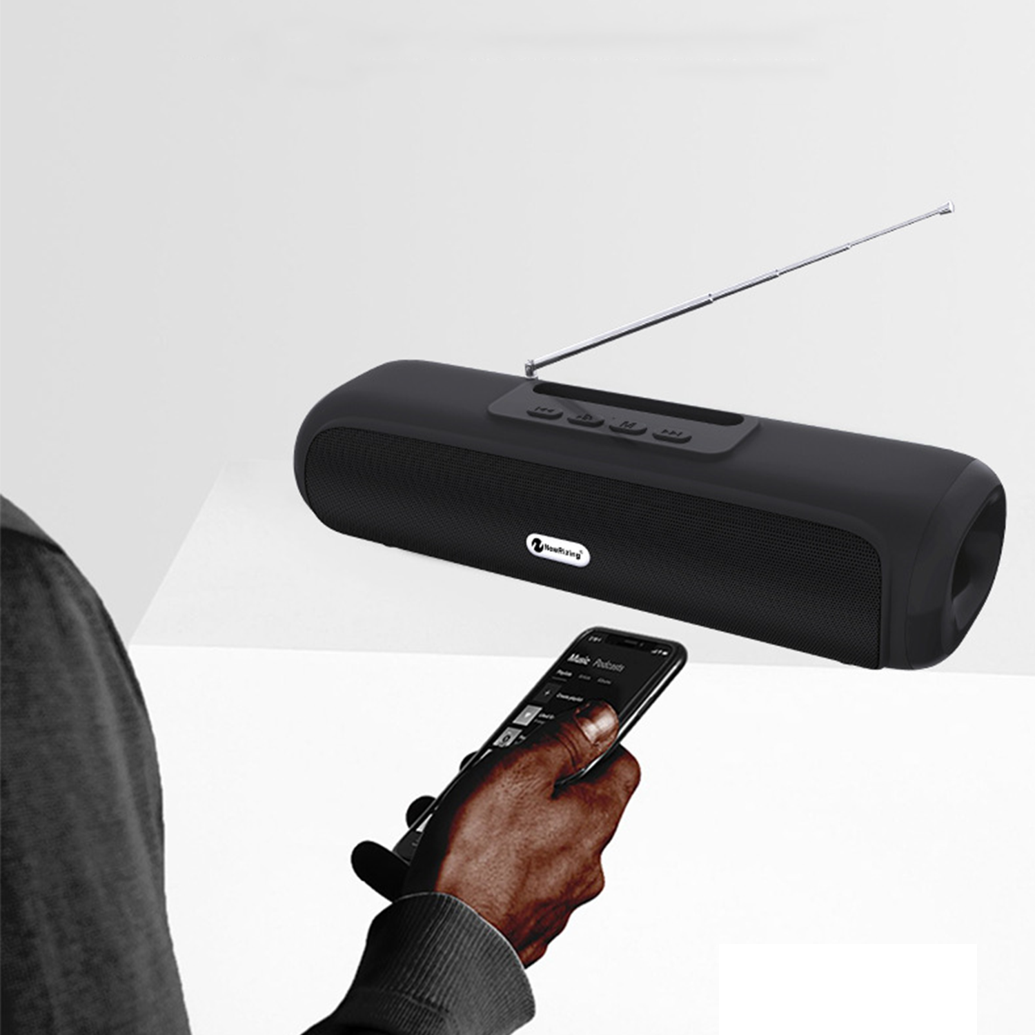Portable Bluetooth Speaker with Phone Stand & Subwoofer 3