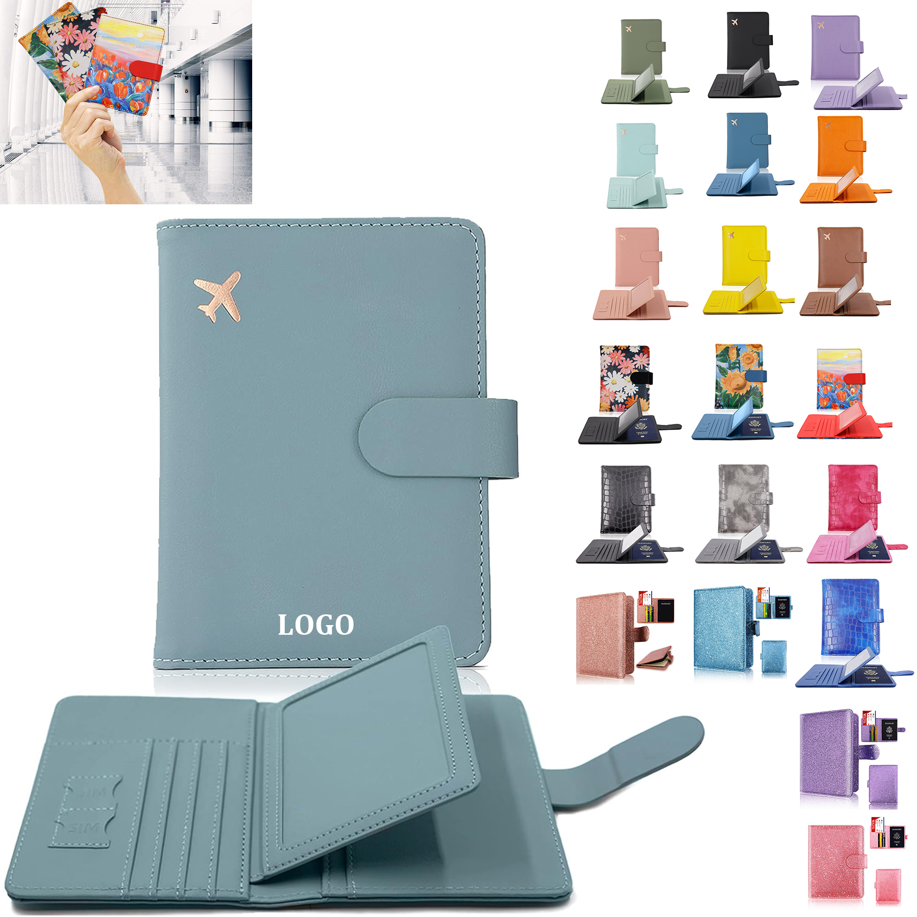 Cute Travel Passport Wallet Holder 22