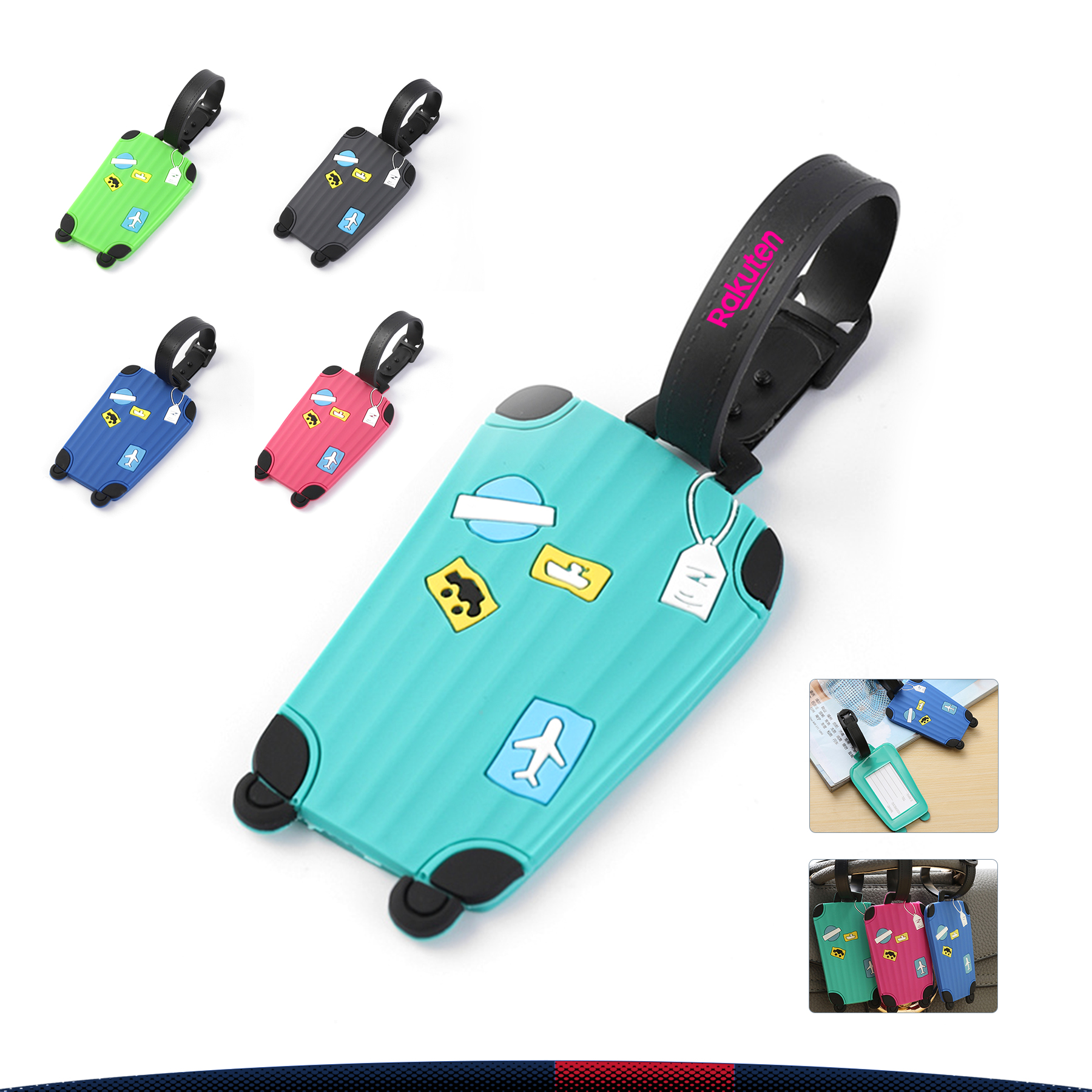 Cartoon Silicone Luggage Tag 4