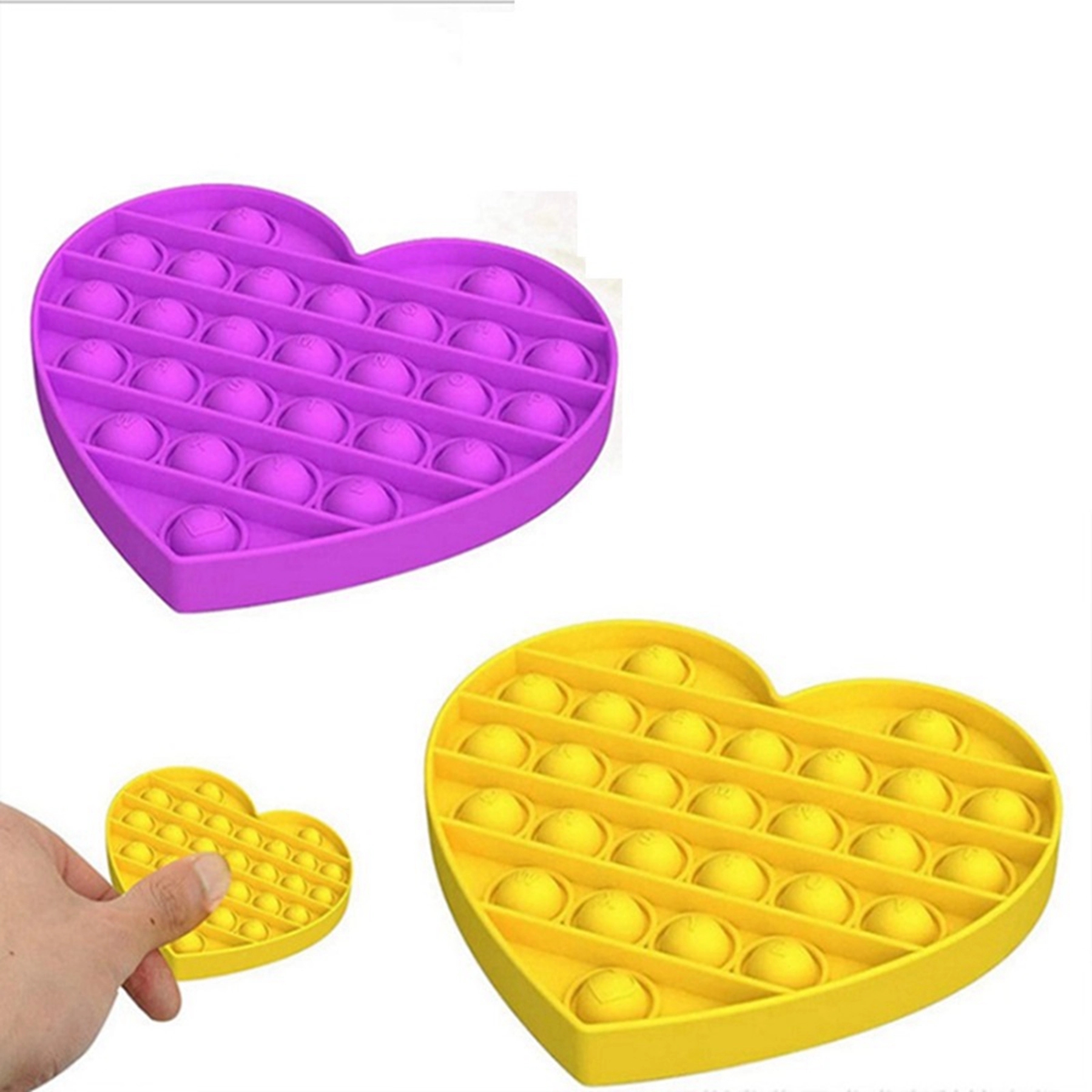 Heart Shape Push Pop Bubble Fidget Toy 9