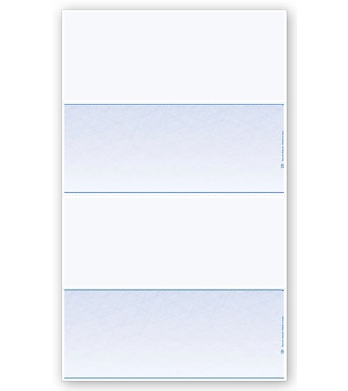 Blank Laser Check, 2-Up 2