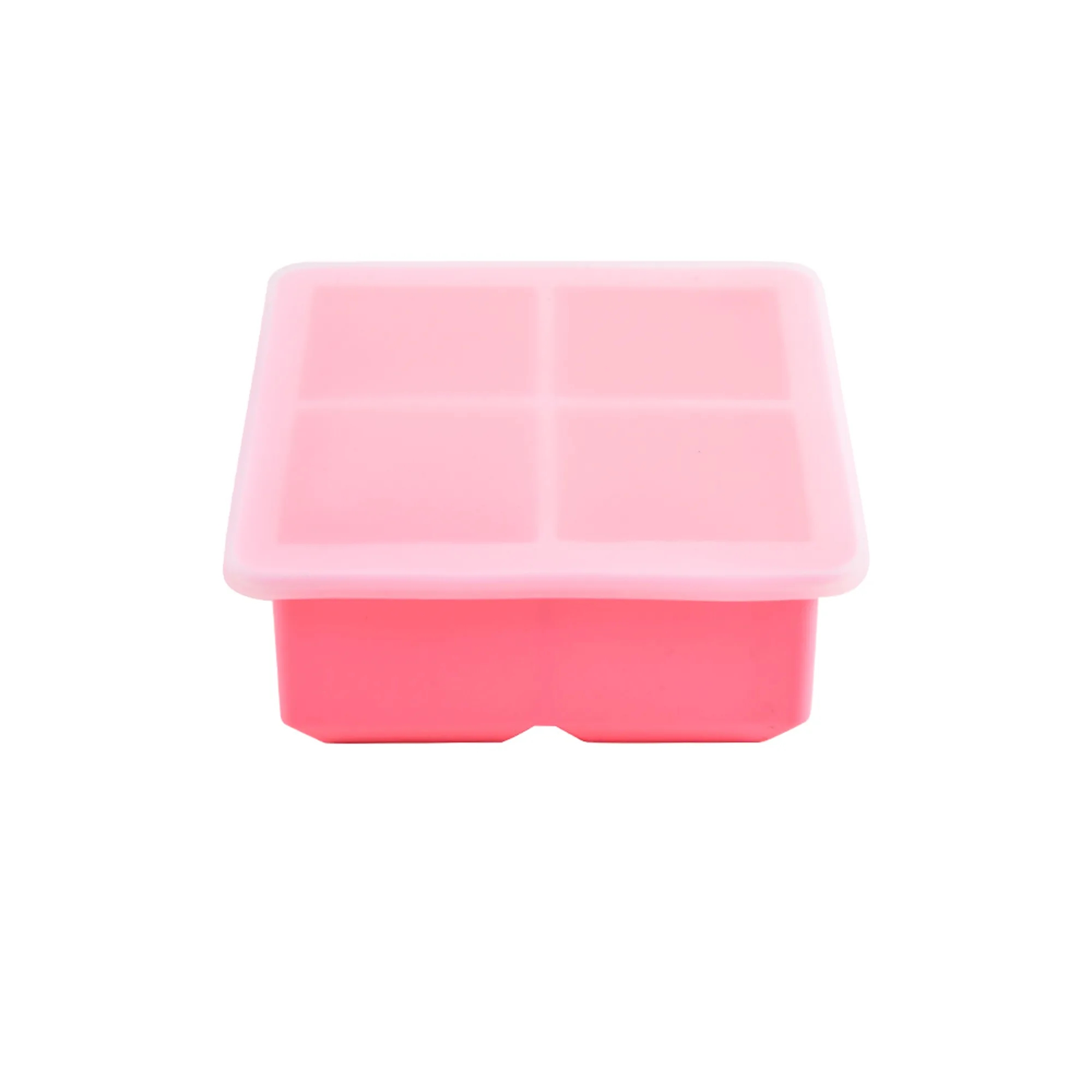 Silicone Square Ice Cube Tray With Lid 11
