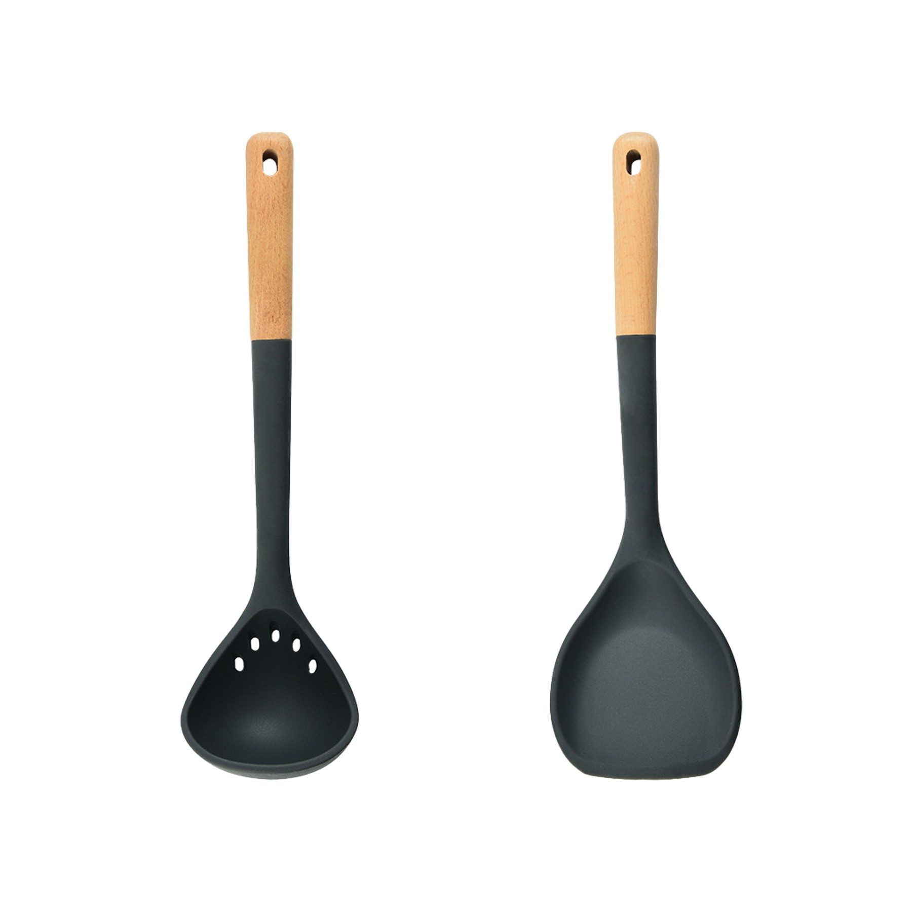Silicone Kitchenware with Wooden Handle 5