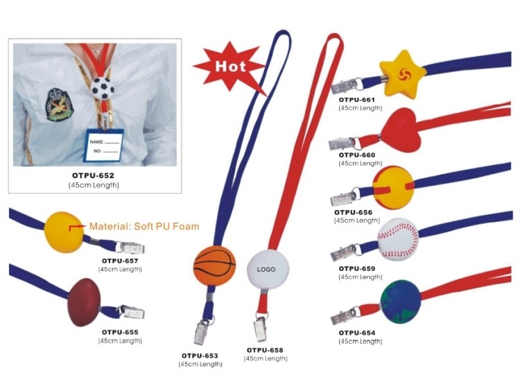 Lanyard with Sport Ball/ Exhibition Card Holder 1