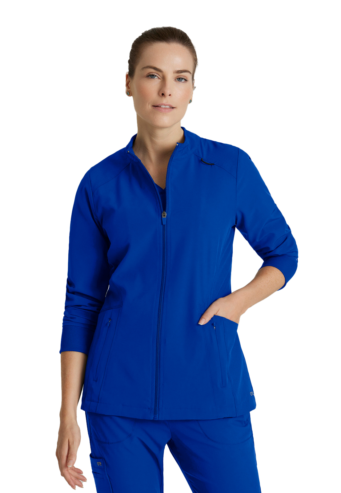 Barco One - Women's Four-Pocket Zip-Up Venture Warm-Up Scrub Jacket 22