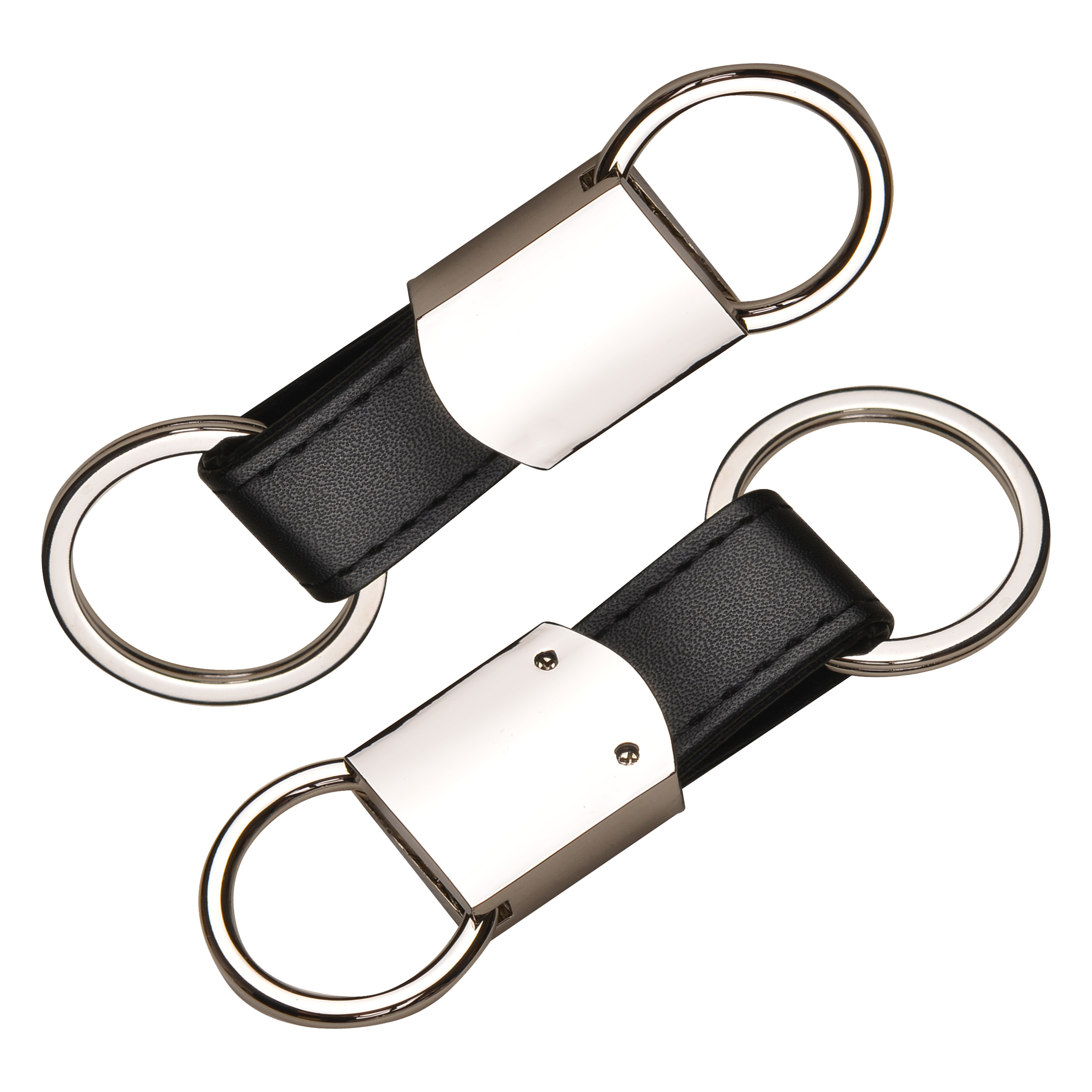 Leatherette Metal Clip-on Key Chain 1