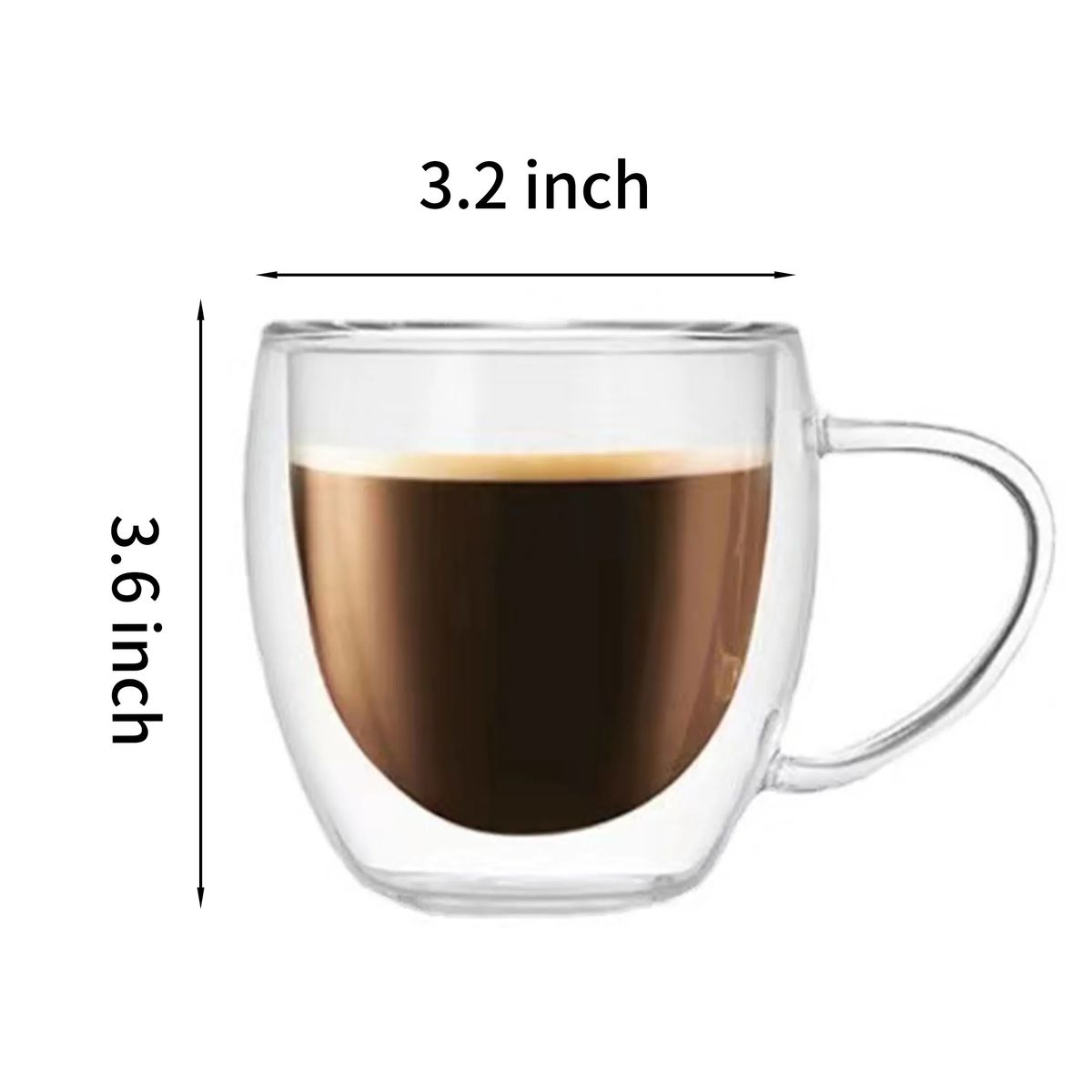 Durable Heat Resistant Tea Cup 9oz Size 1