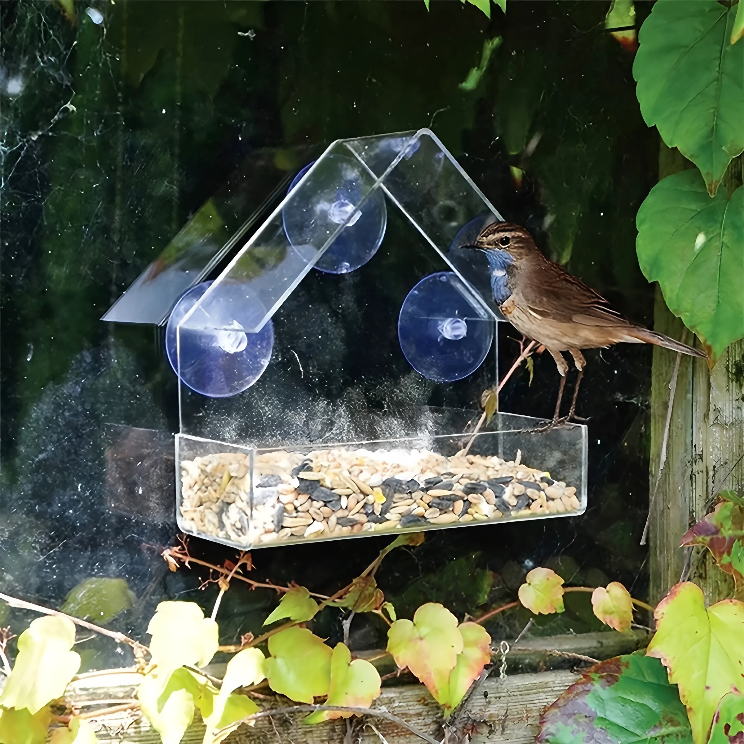 Window Bird Feeder with Suction Cups 5