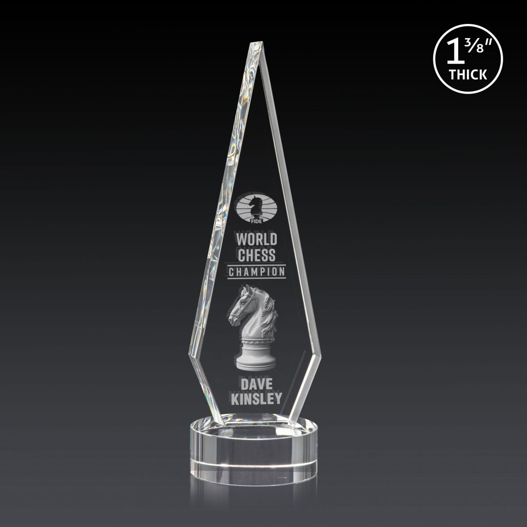 Springfield 3D Award on Stanrich Base - Clear 1