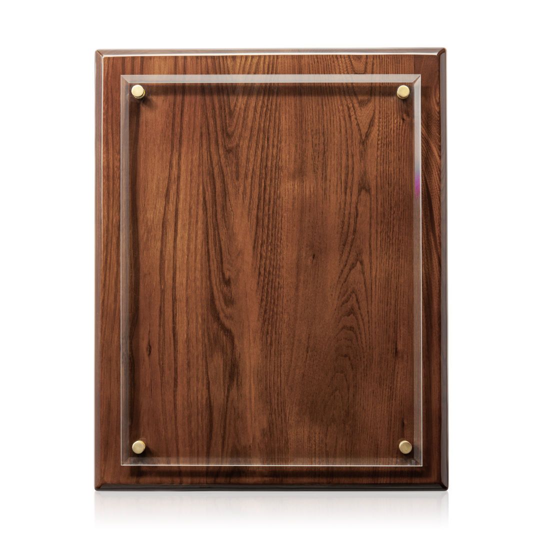 Caledon Plaque - Walnut/Gold 1