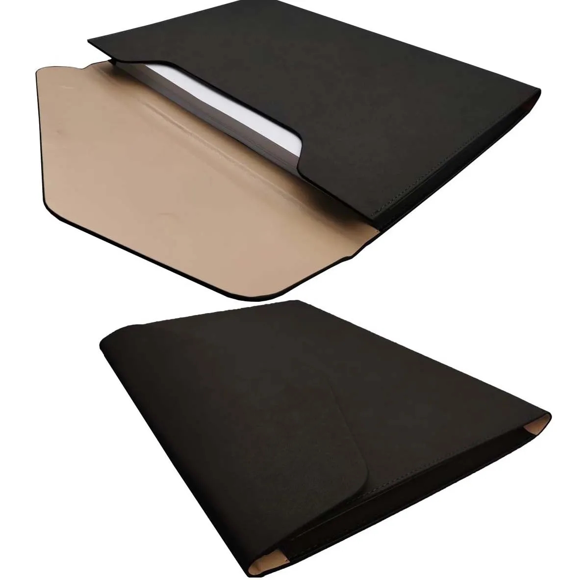 PU Leather A4 File Document Folder Portfolio with lanyard 3