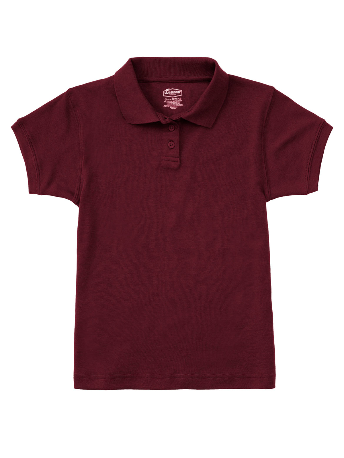 Classroom Uniforms - Junior Girls' Short Sleeve Fitted Interlock Polo 15