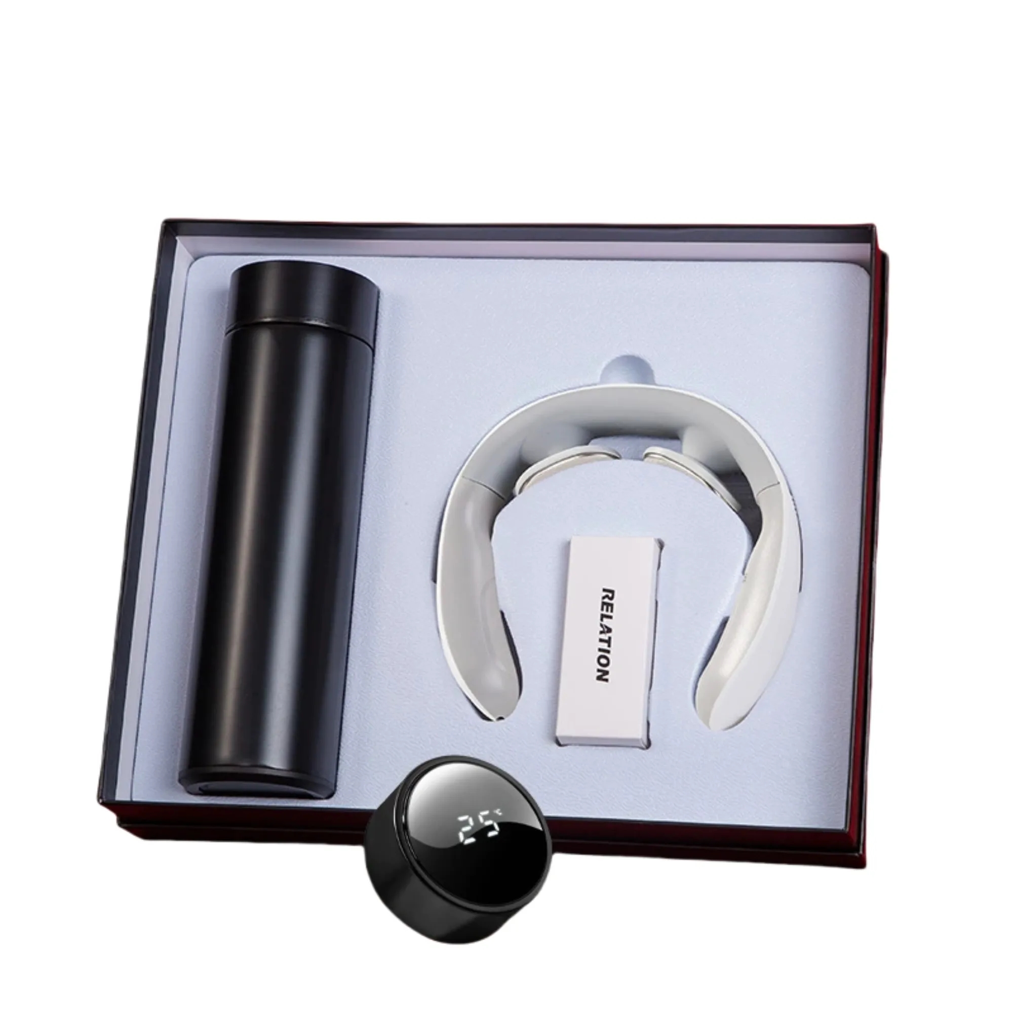 2Pcs Business Gift Set Tumbler With Massage Device 2