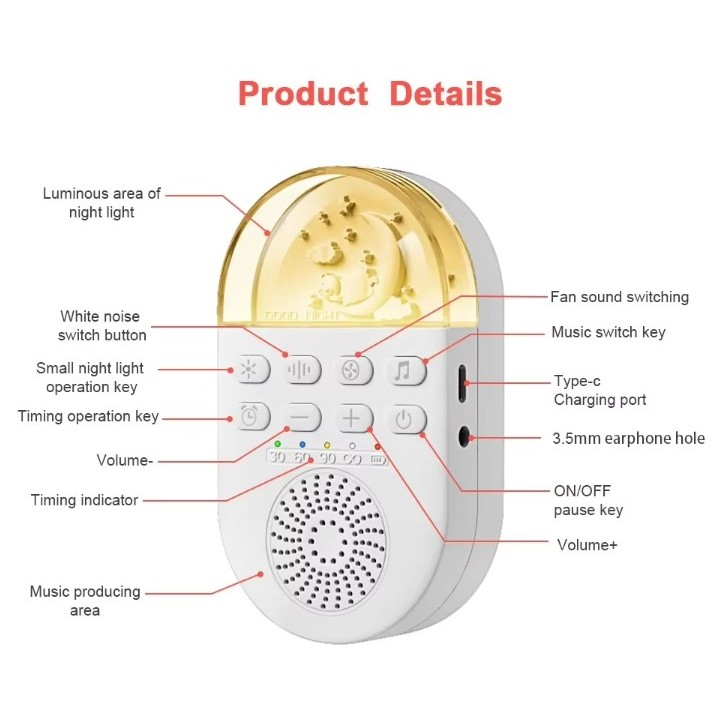 Music Light Sleep Machine 4