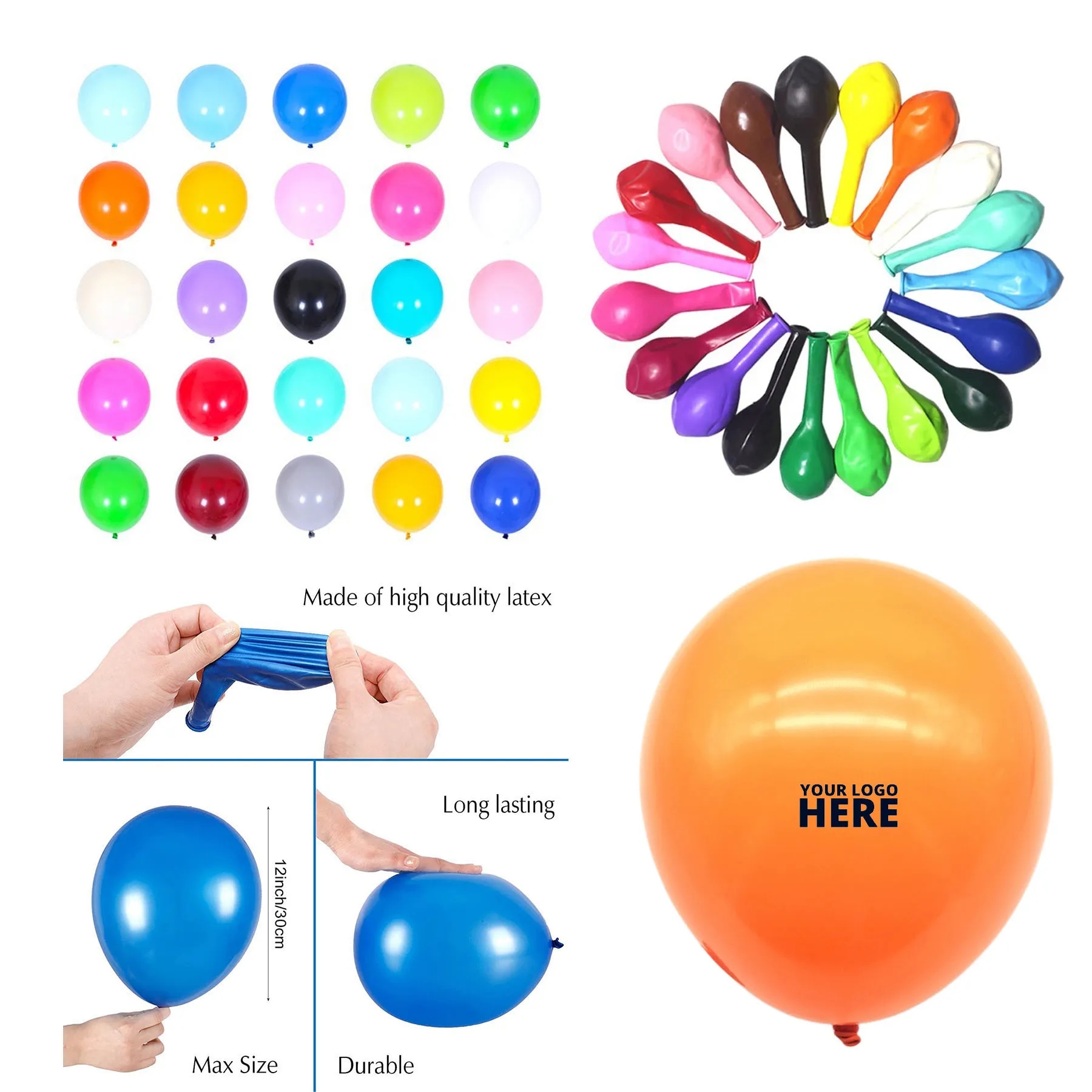 Balloons Made With Strong Latex 25