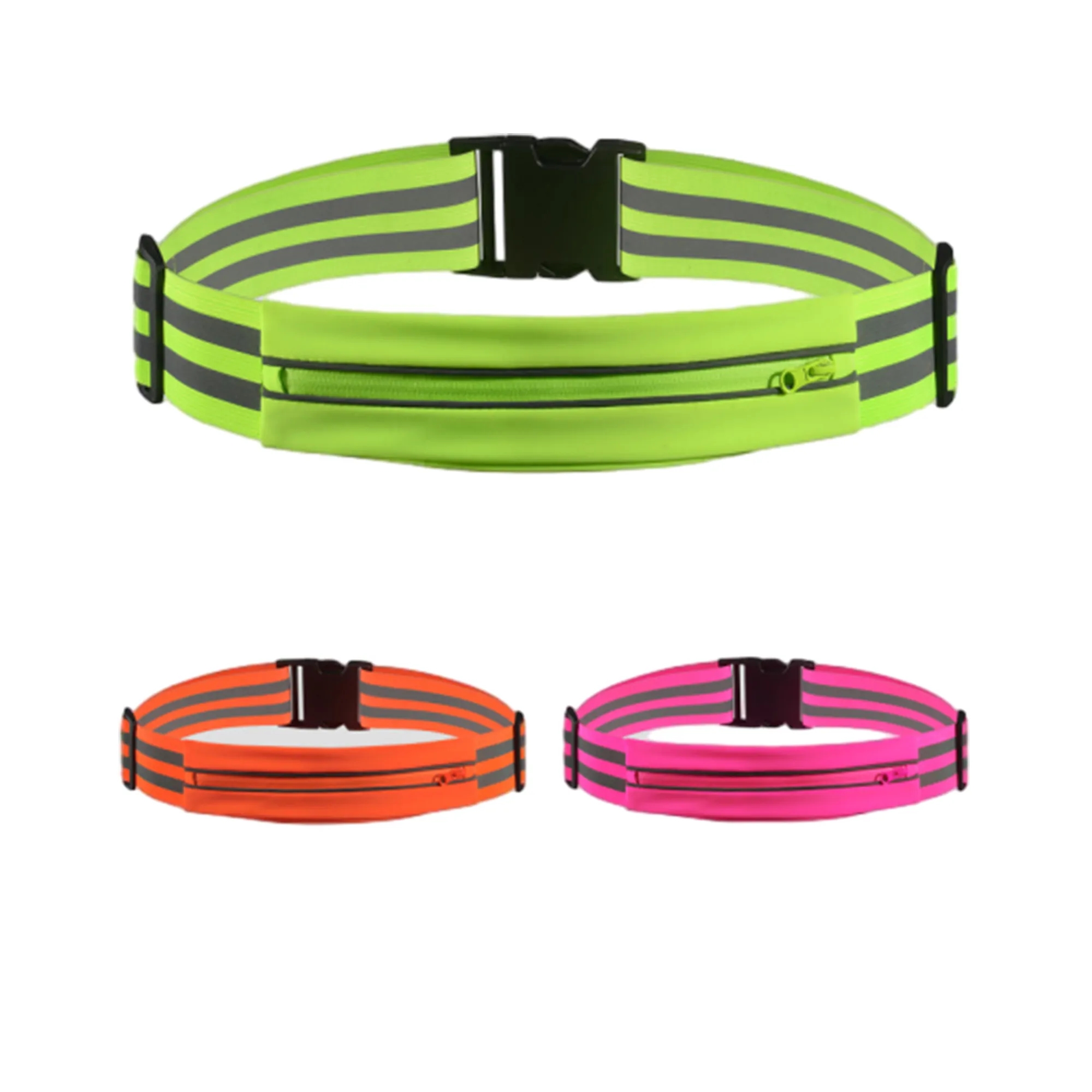 Outdoor Cycling Waist Bag Running Safety Reflective Belt 3