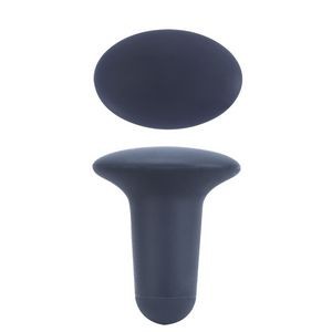 Elegant Oval Panel Nail Shaped Silicone Wine Stopper Cork 16