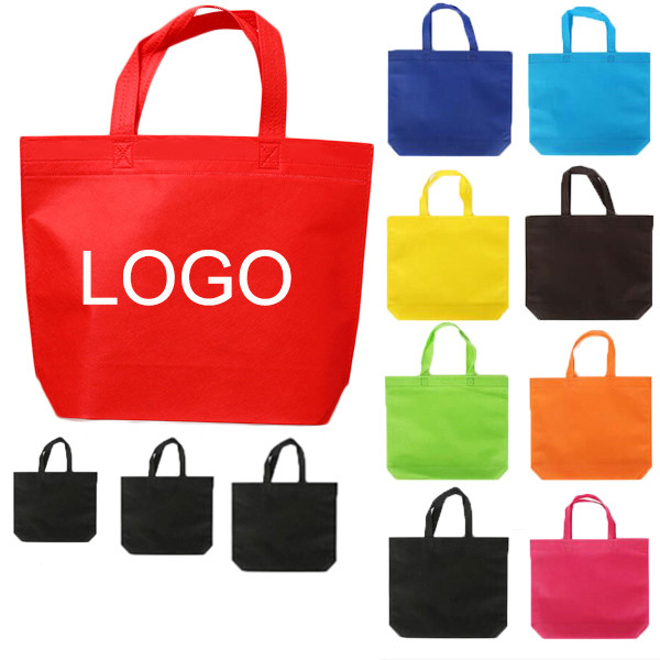 Heat Sealed Non-Woven Shopping Tote Bag(12 5/8" W x 14 15/16" H x 4" G) 7