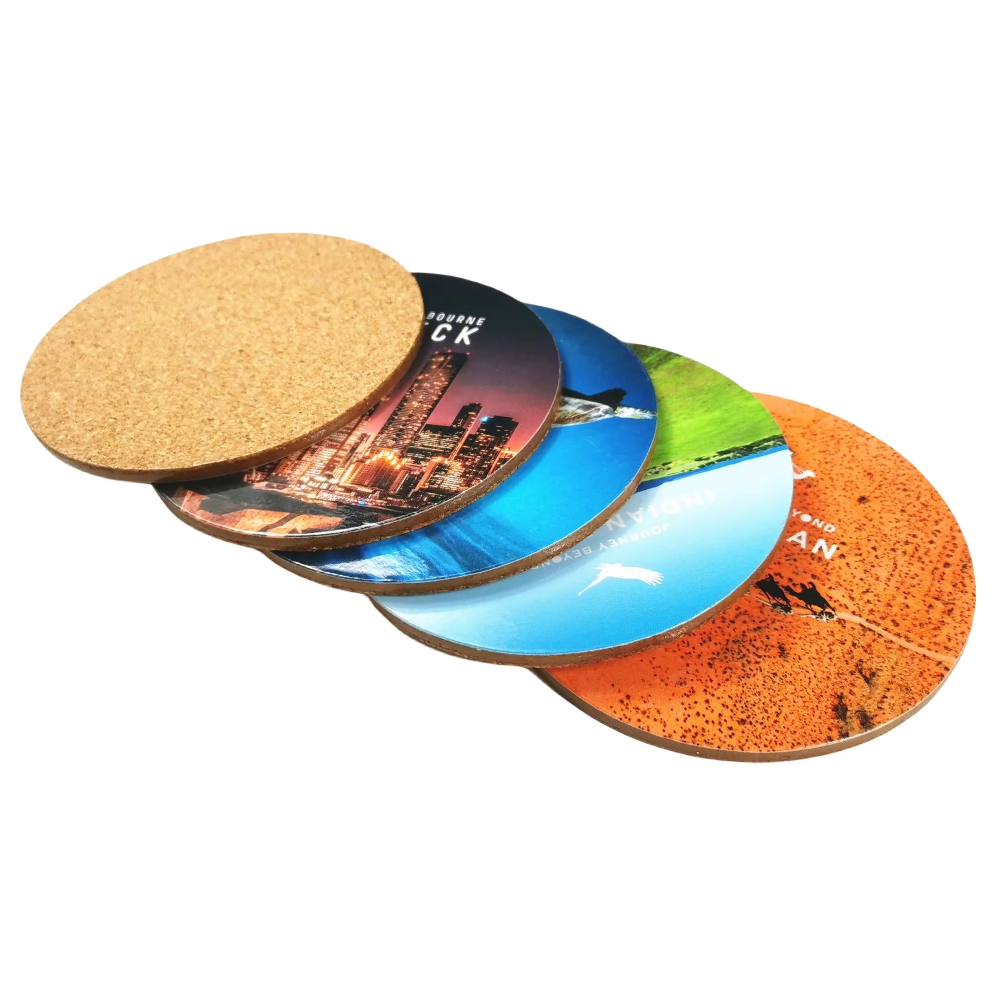 MOQ 250PCS White Cardboard Coasters 6