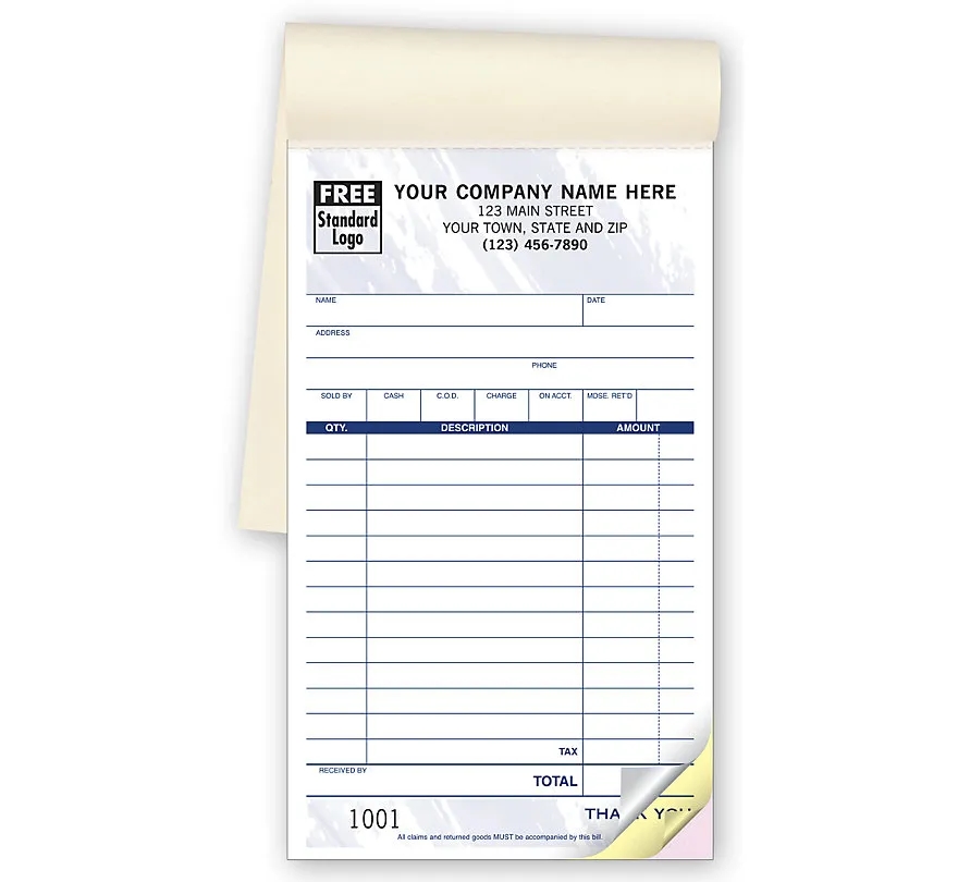 Sales Books, Multi-Purpose, Colors Design, Medium 1