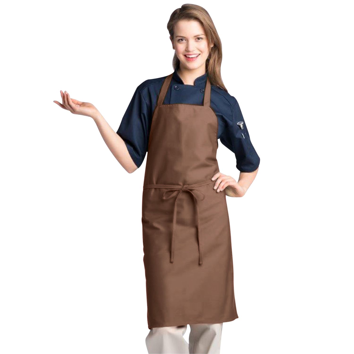 Brown Classic Bib Apron 2