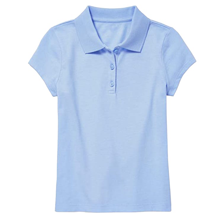 Girls' Uniform Polos - Small Light Blue Short Sleeve 2