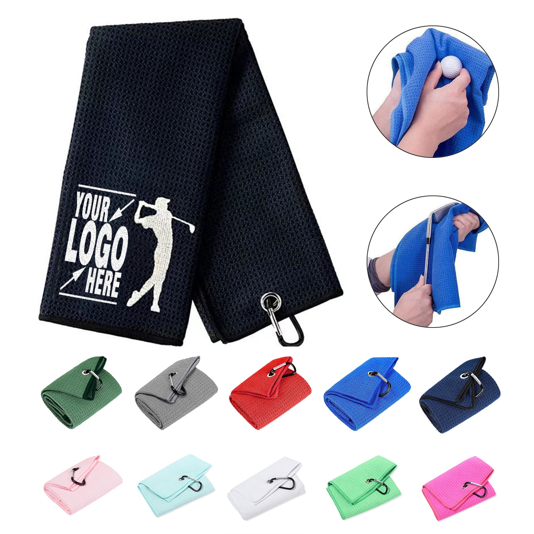 16 x 24 Inches Golf Towel with Clip