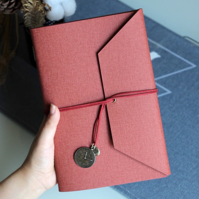 PU Leather A5 Business Travel Journal Pocket Binder Notebook 15