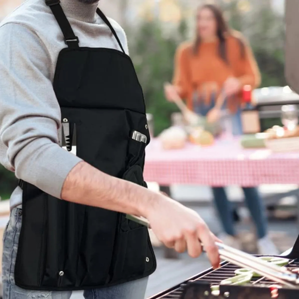 6-Piece BBQ Grill Tool Apron Set Custom logo 4