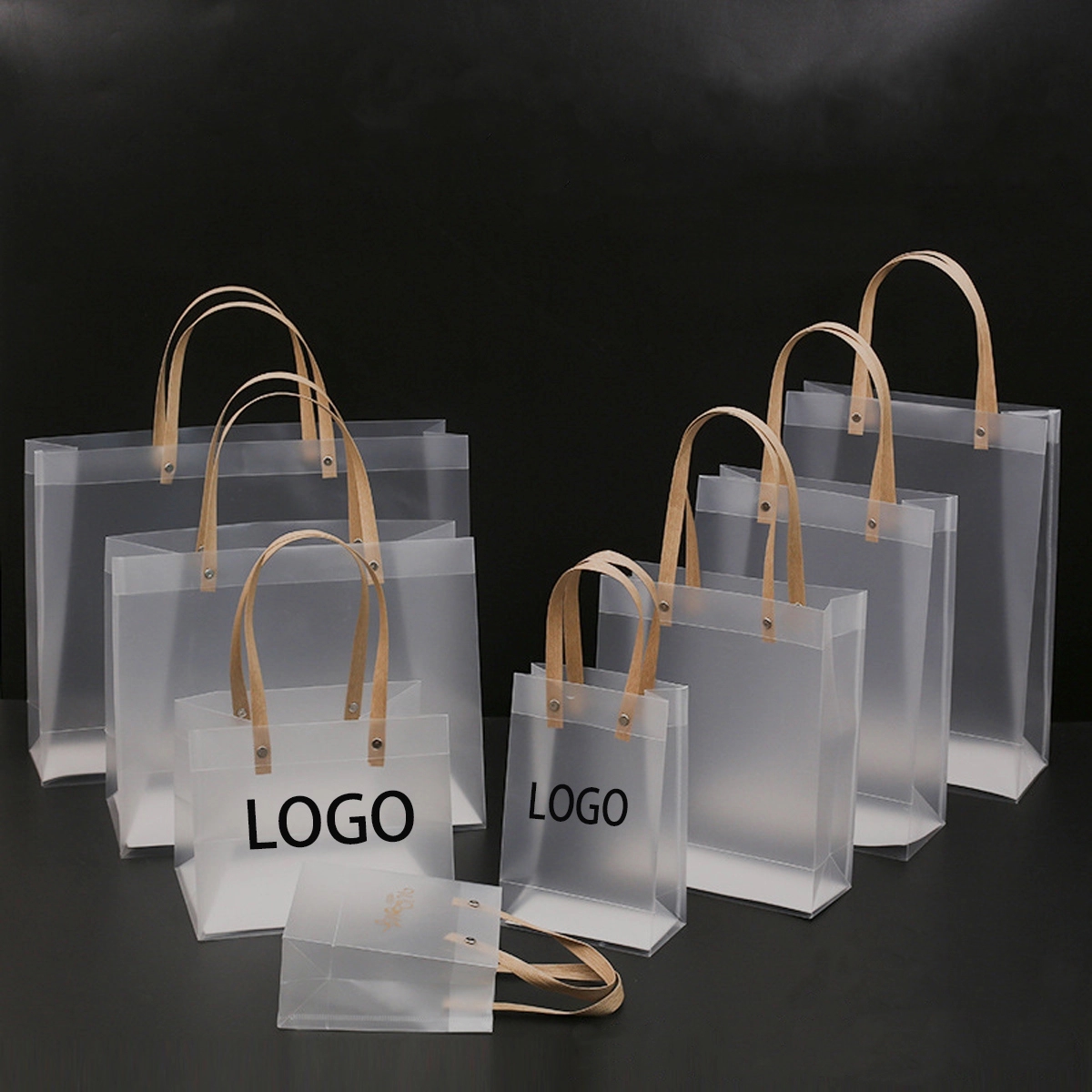 Clear Reusable Wrap Tote Bags 5