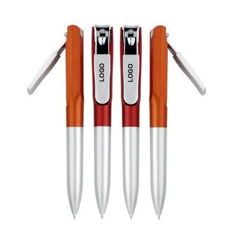Ball Point Pen with Stainless Steel Nail Clipper 1