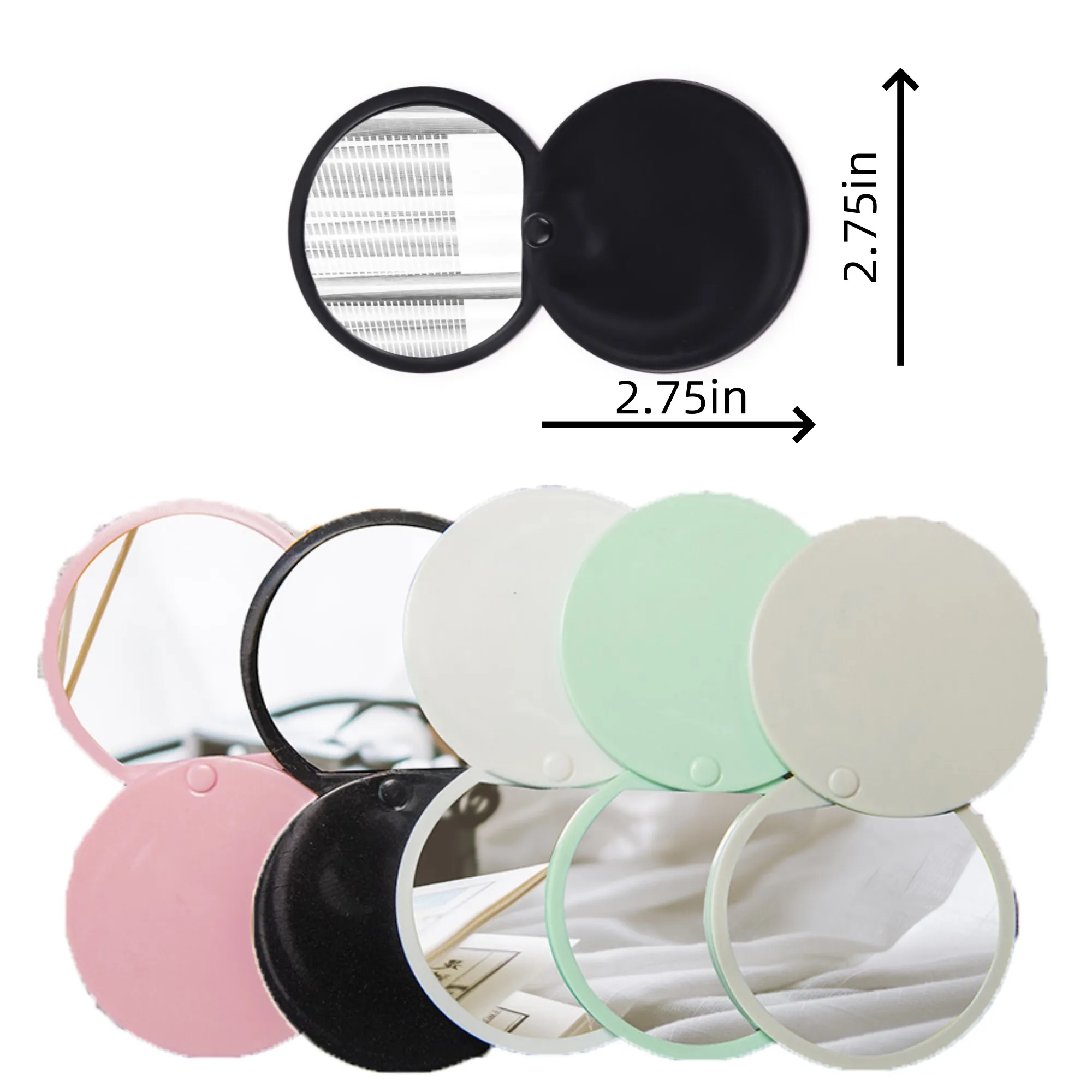 Customized single-sided pocket folding mirror 4