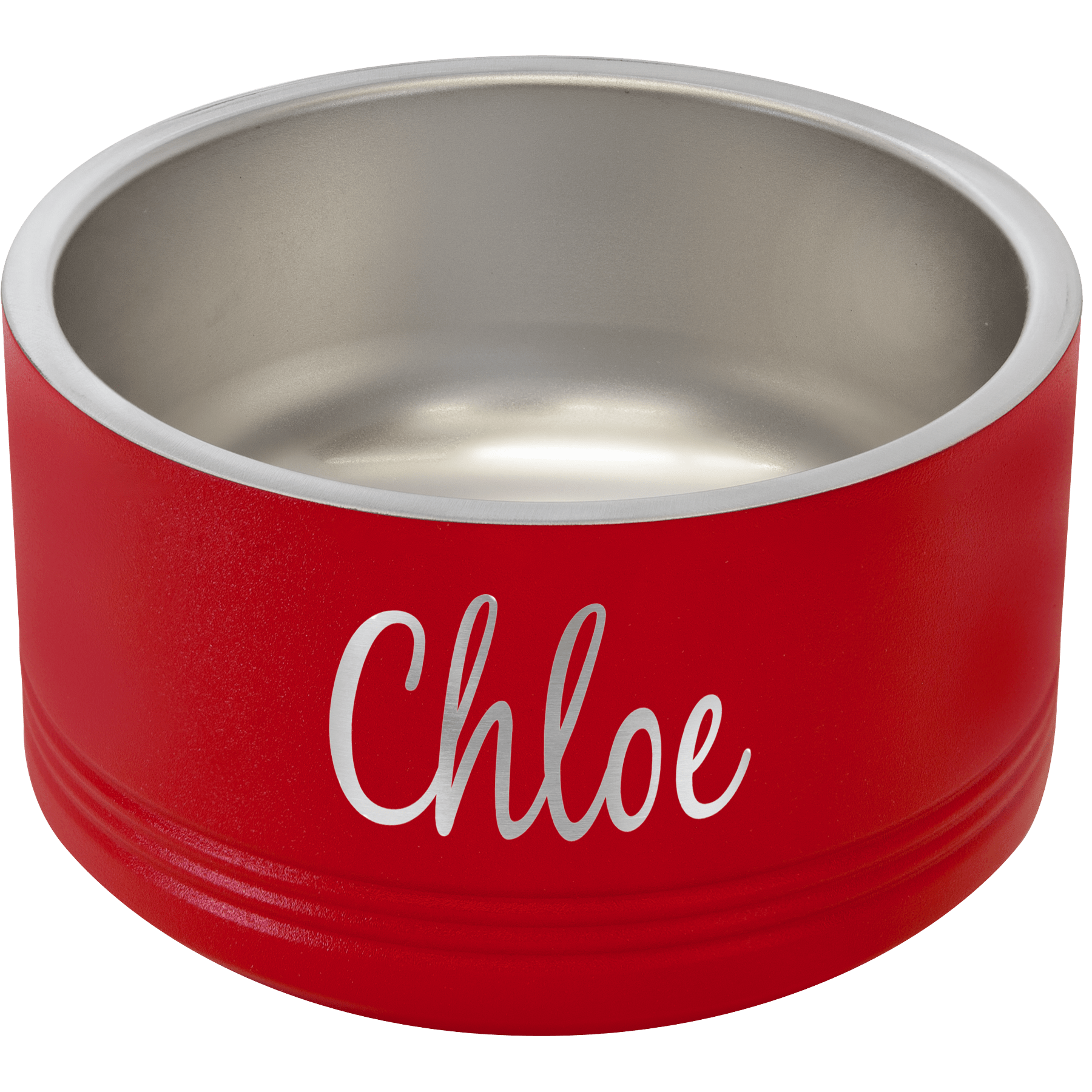Polar Camel 18 oz. Small Red Pet Bowl 2