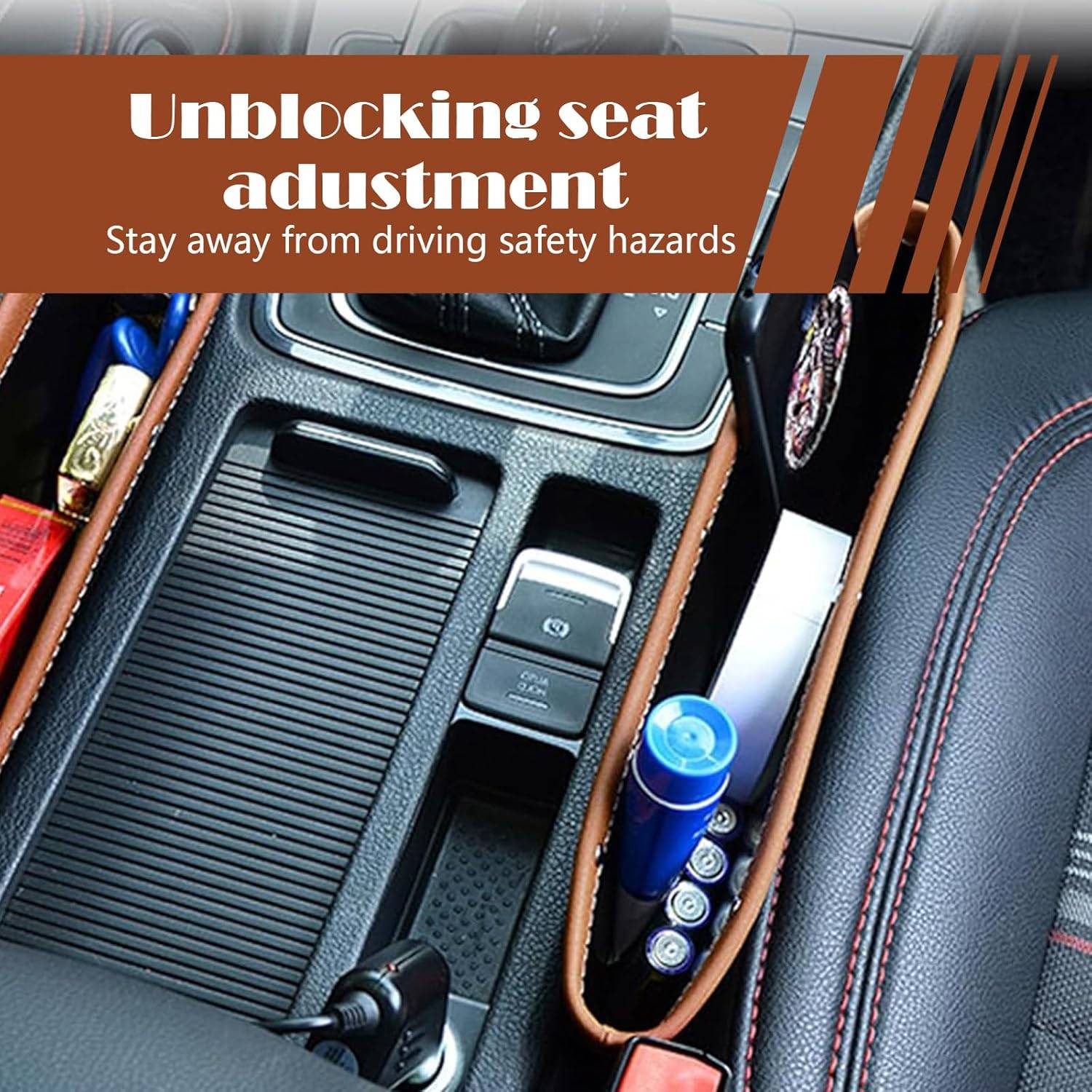 Premium PU Leather Car Seat Seam Gap Filler 6