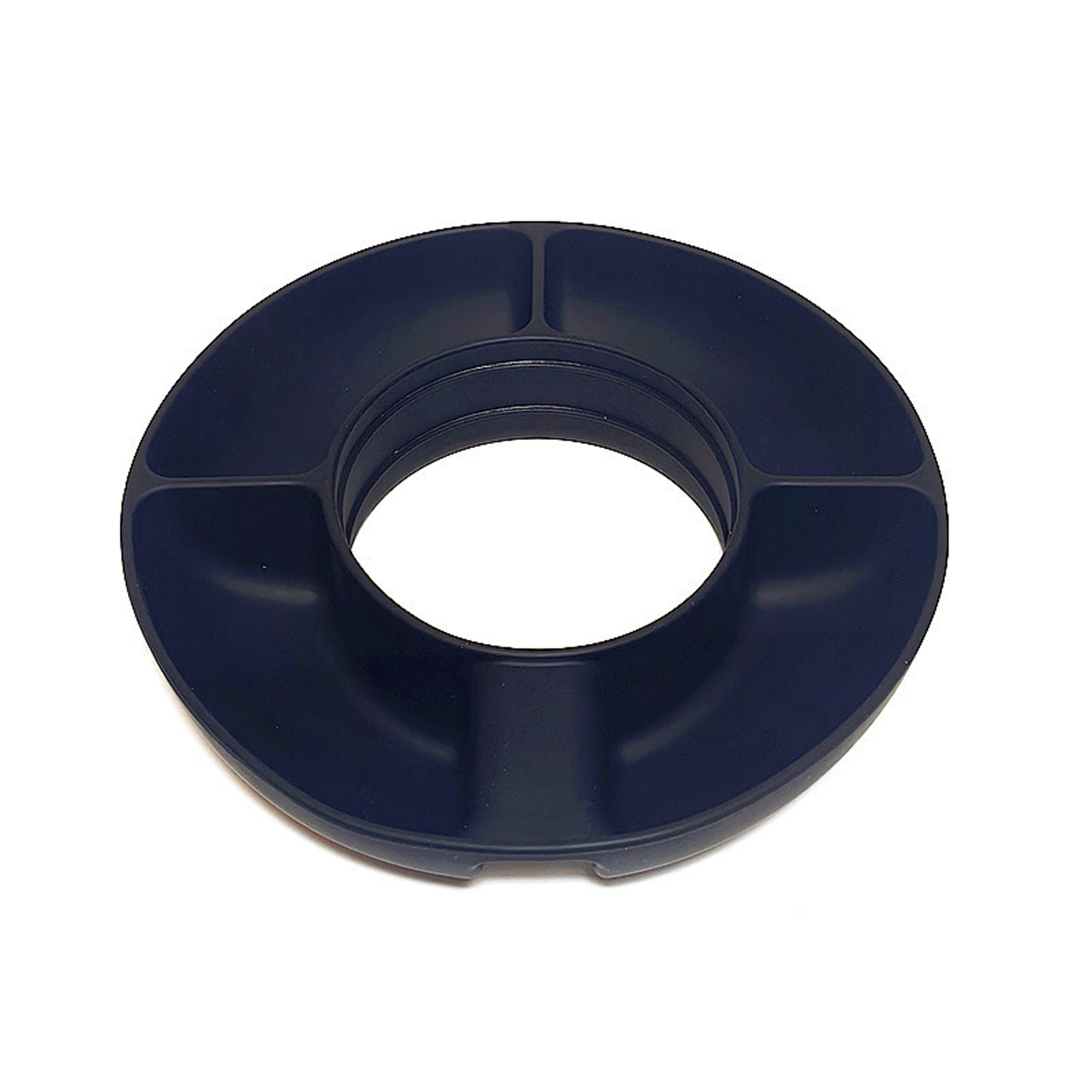 Tumbler Snack Companion Tray With Handle 8" Diameter X 1.7" Height 6